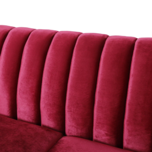 Wine Red Velvet Sofa