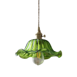 Green Glass Pendant Lights – Assorted