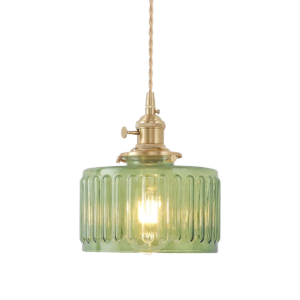 Green Glass Pendant Lights – Assorted
