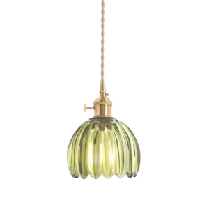 Green Glass Pendant Lights – Assorted
